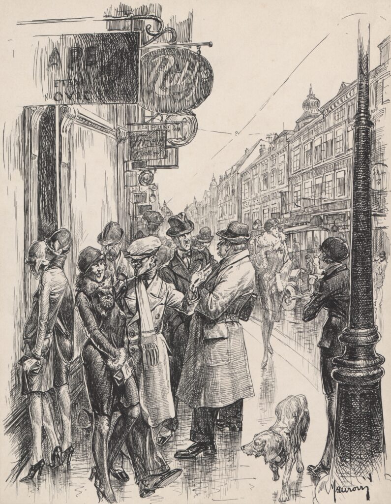 Andrija Maurović: Ulica, tuš, oko 1935.