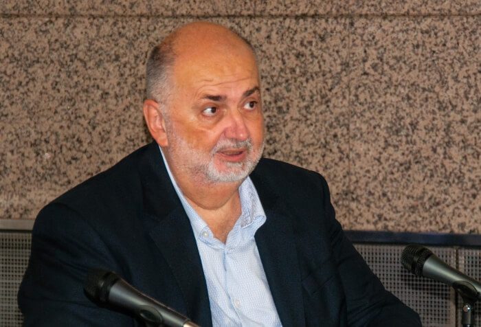 Fellow of the Croatian Academy of Sciences and Arts and Professor at the Section for Old Church Slavonic and Croatian Glagolitic Heritage of the Department of Croatian Language and Literature at the University of Zagreb’s Faculty of Humanities and Social Sciences Mateo Žagar.