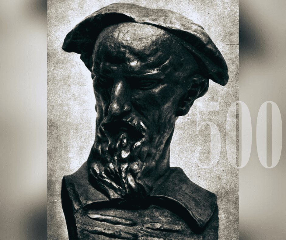 The statue by Ivan Meštrović of Marko Marulić (1450-1524), “the father of Croatian literature”