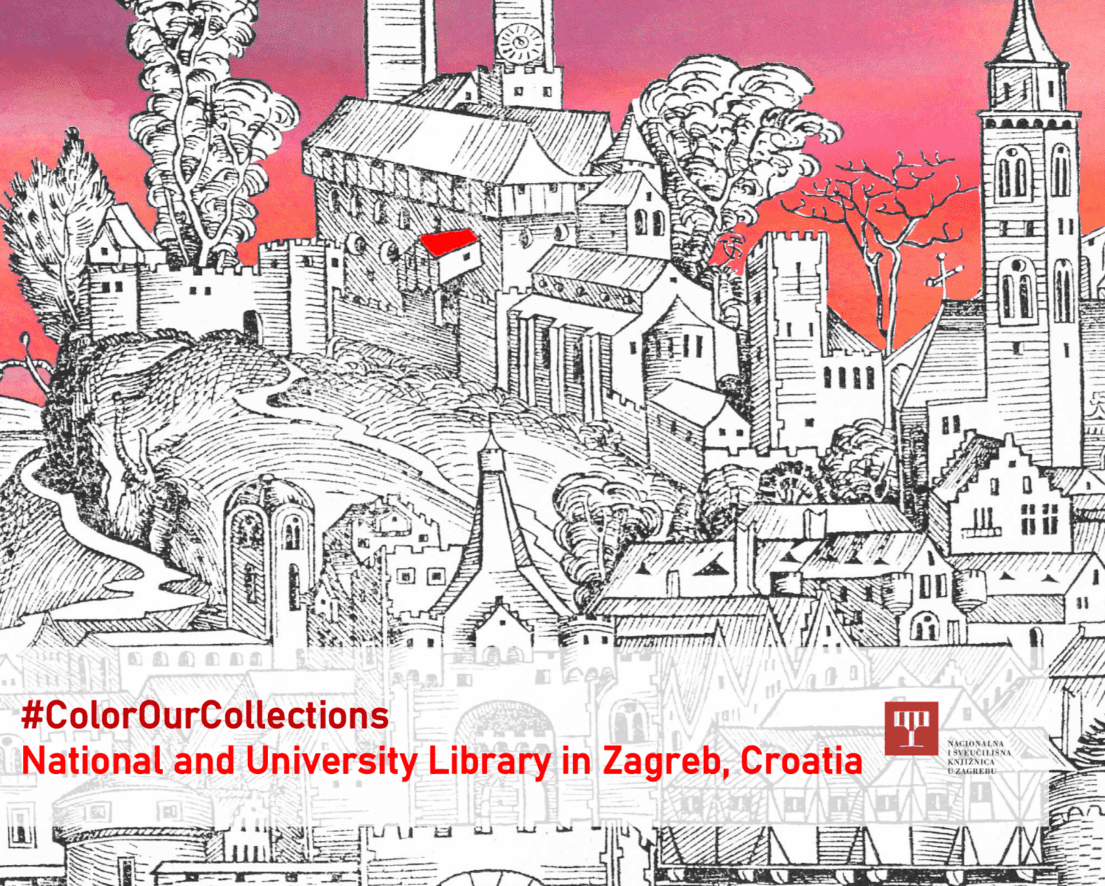 A segment of the front page of the NSK colouring book made available as part of the 2024 #ColorOurCollections campaign.