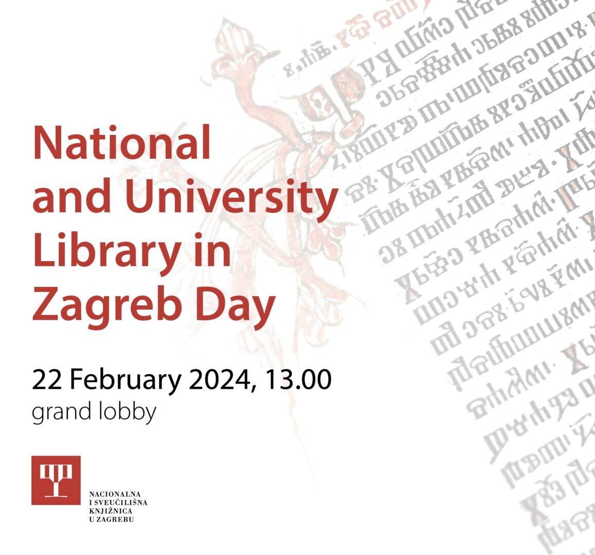 Join us in celebrating NSK Day 2024! The visual identity of the 2024 National and University Library in Zagreb Day.