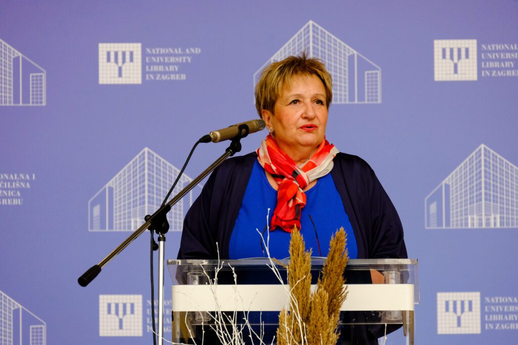 Director General of the National and University Library in Zagreb (NSK) Dr Ivanka Stričević.
