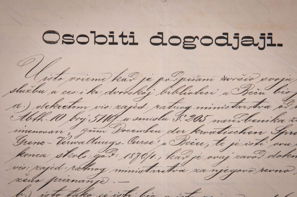 Dio Osobnika Ivana Kostrenčića iz 1903. godine