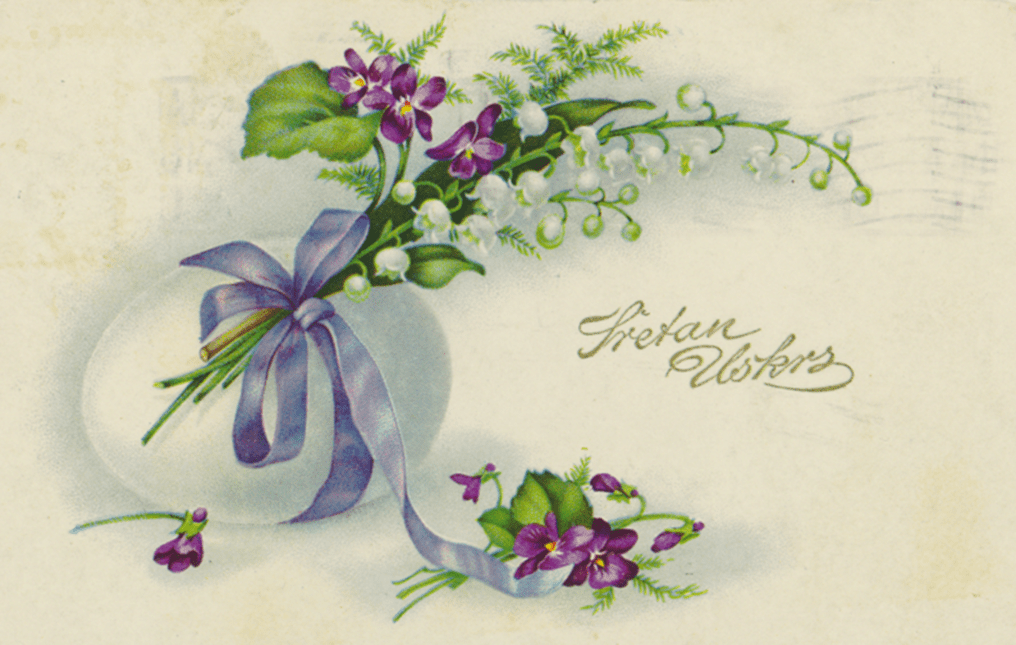 Happy Easter 2024! Easter card from the Print Collection of the National and University Library in Zagreb.