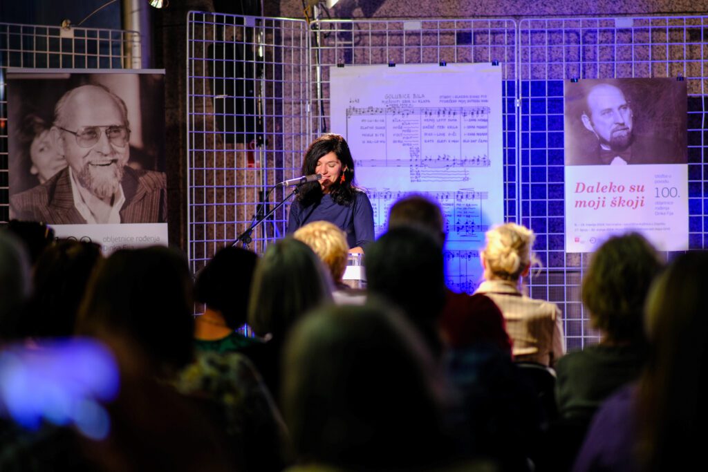 Author of the NSK exhibition spotlighting Croatia’s notable 20th-century folk song collector, composer and music educator Dinko Fio (Daleko su moji škoji) Dobrila Zvonarek.