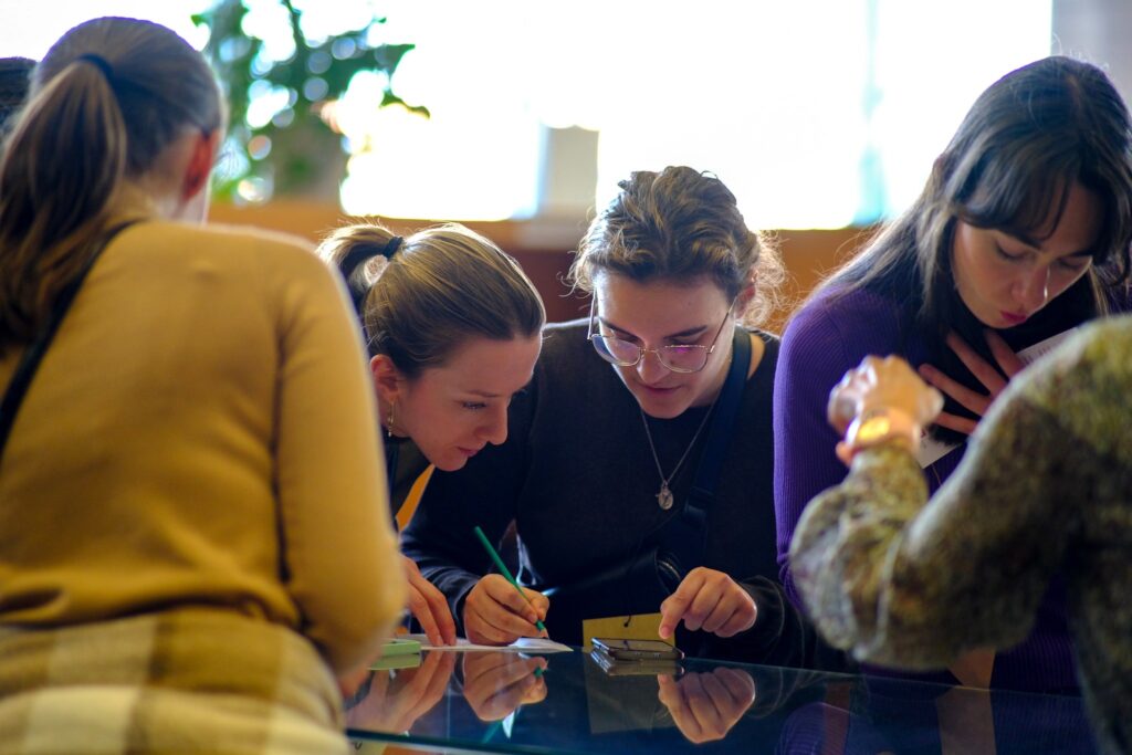 Participants in the escape room event held at the National and University Library in Zagreb as a way of marking the 150th anniversary of the birth of the famed Croatian children’s author Ivana Brlić-Mažuranić.