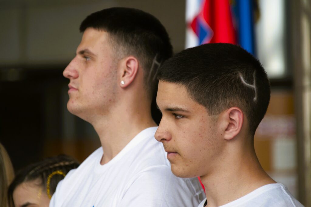 Students of the Jure Kaštelan Secondary School in Omiš.