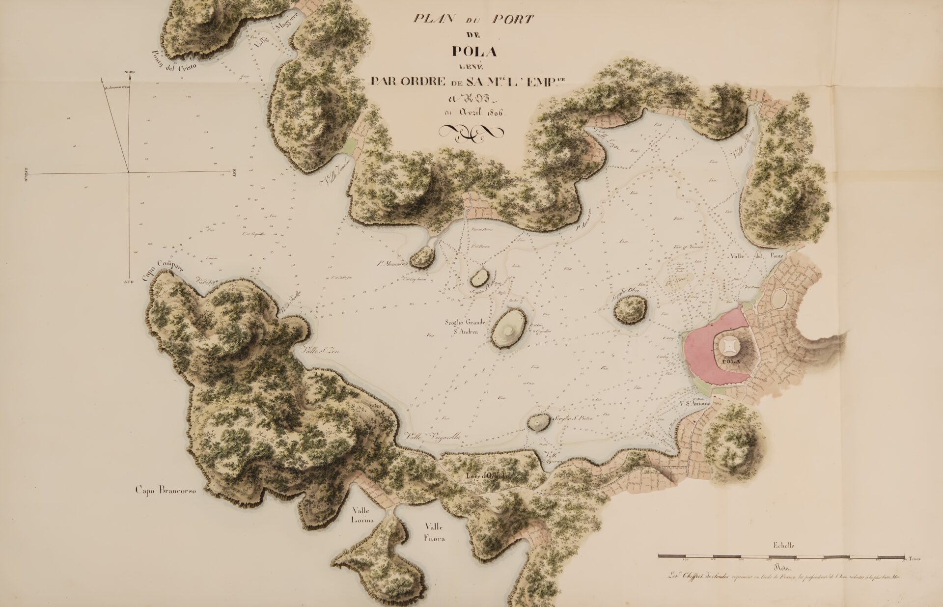 Napoleonov atlas Jadrana, Pula.