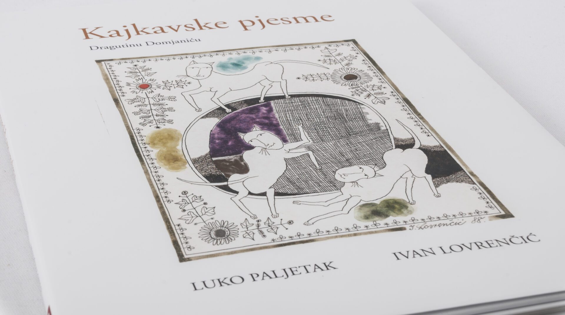 Književni oproštaj od akademika Luka Paljetka uz predstavljanje njegove posljednje zbirke pjesama „Kajkavske pjesme“ Naslovnica zbirke pjesama Kajkavske pjesme