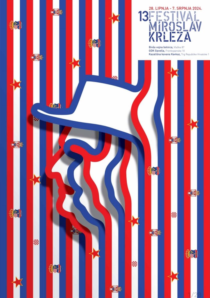 Poster for the 2024 Miroslav Krleža Festival.