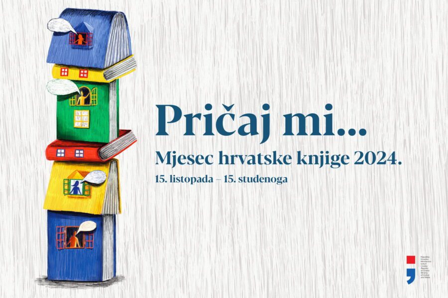 Svečanim otvorenjem započeo Mjesec hrvatske knjige 2024. Plakat manifestacije Mjesec hrvatske knjige 2024.