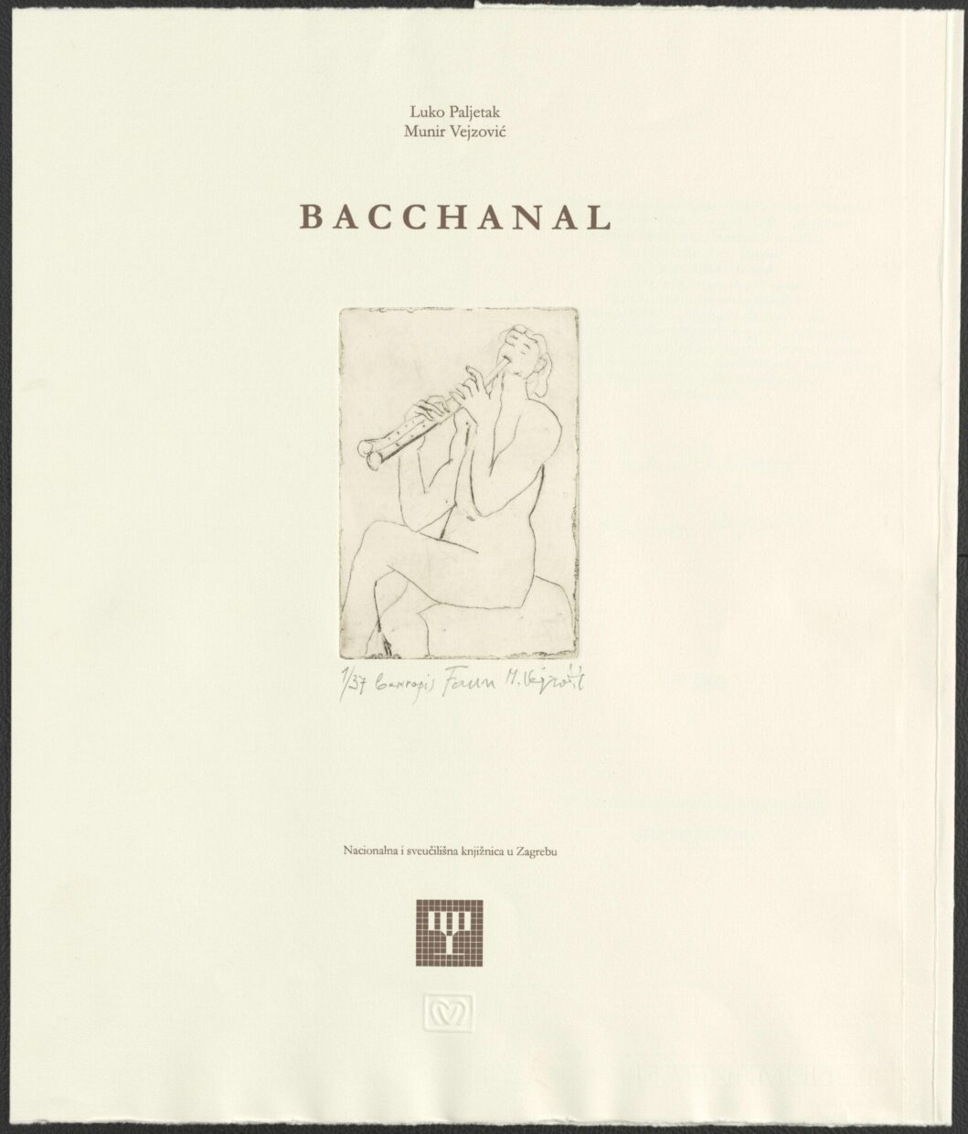 Naslovnica knjige Bacchanal