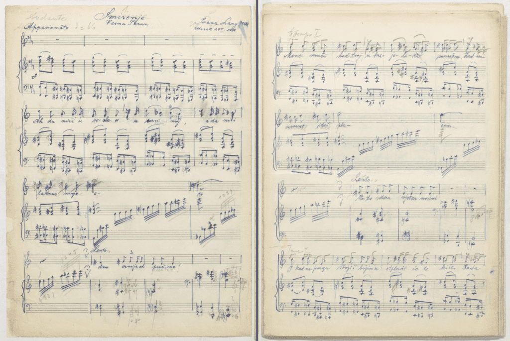 A manuscript item from the collection of the National and University Library in Zagreb.