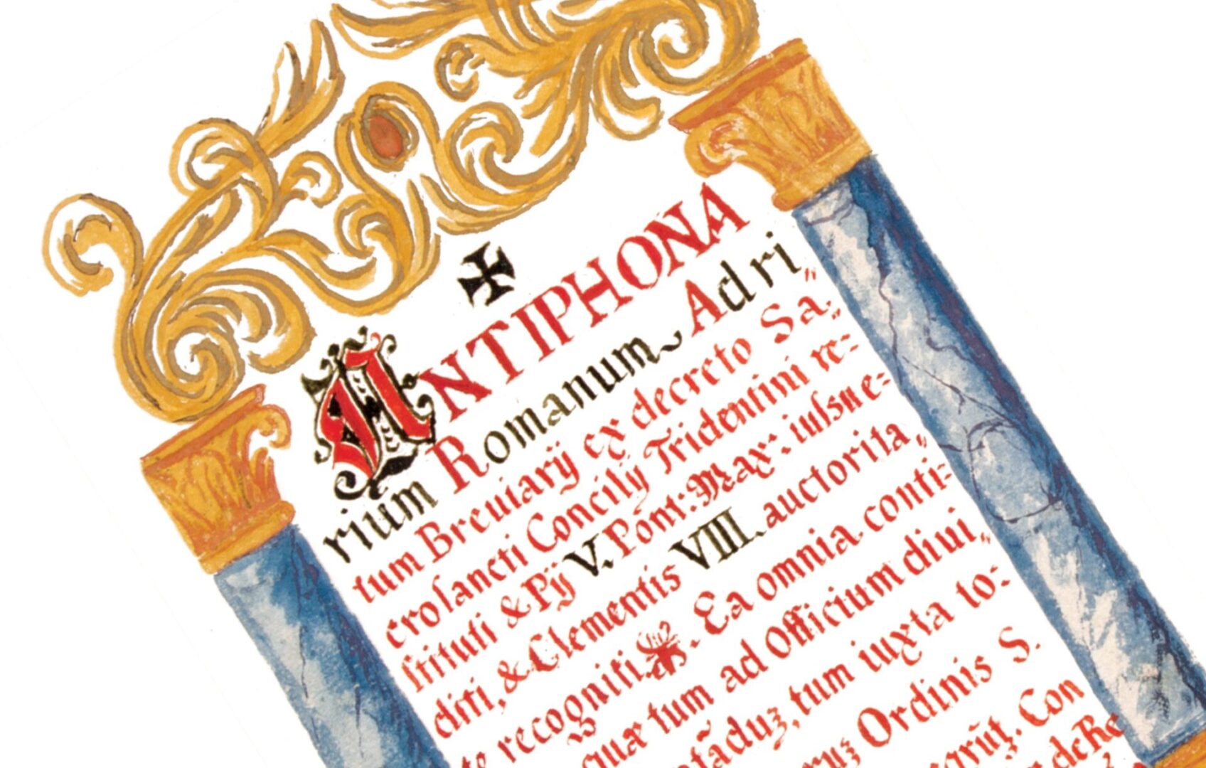 Celebrate with us NSK Day 2025! Antiphonarium Romanum (1725)_NSK Manuscripts and Old Books Collection.