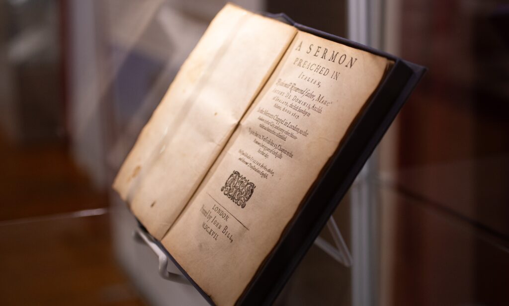 Content exhibited as part of the Split display of the “Marco Antonio de Dominis: A Visionary’s Perspective” exhibition.