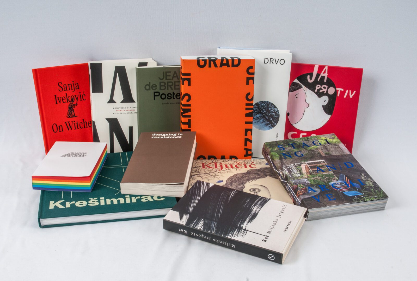 Croatian books selected for 2025 “Best Book Design from all over the World” competition The covers of best designed Croatian books published in 2024.