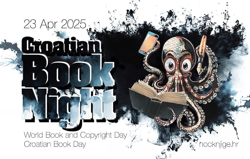Visual identity of the 2025 Croatian Book Night.