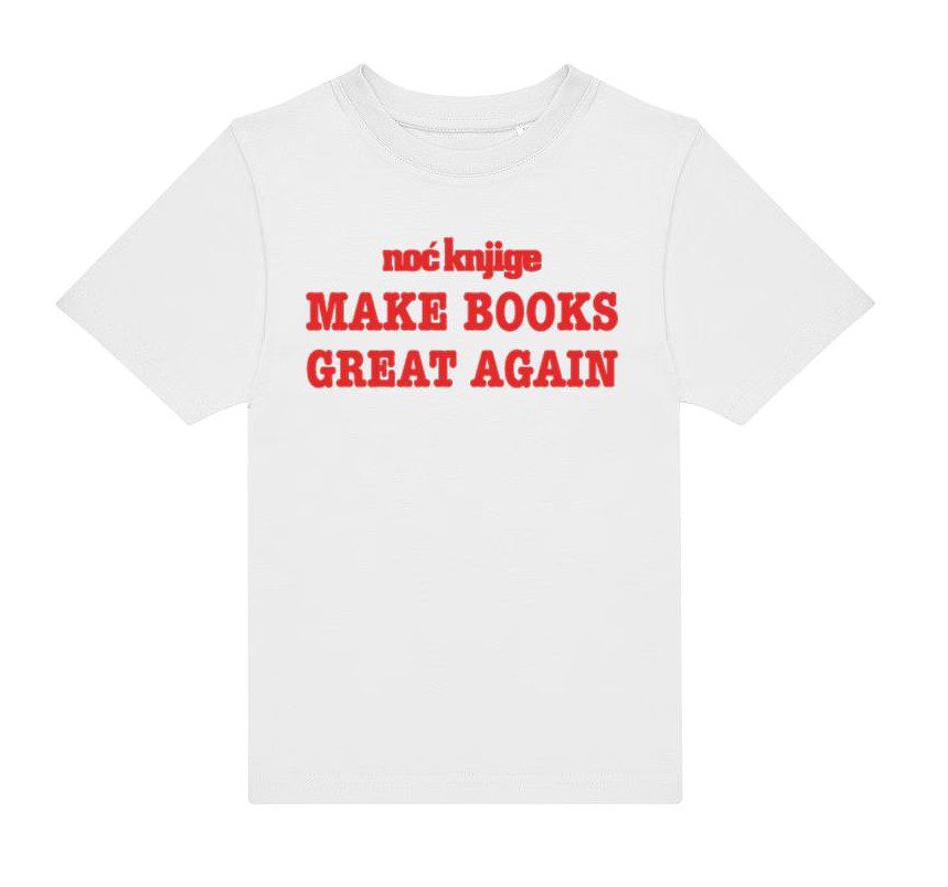The 2025 Croatian Book Night’s promotional T-shirt.