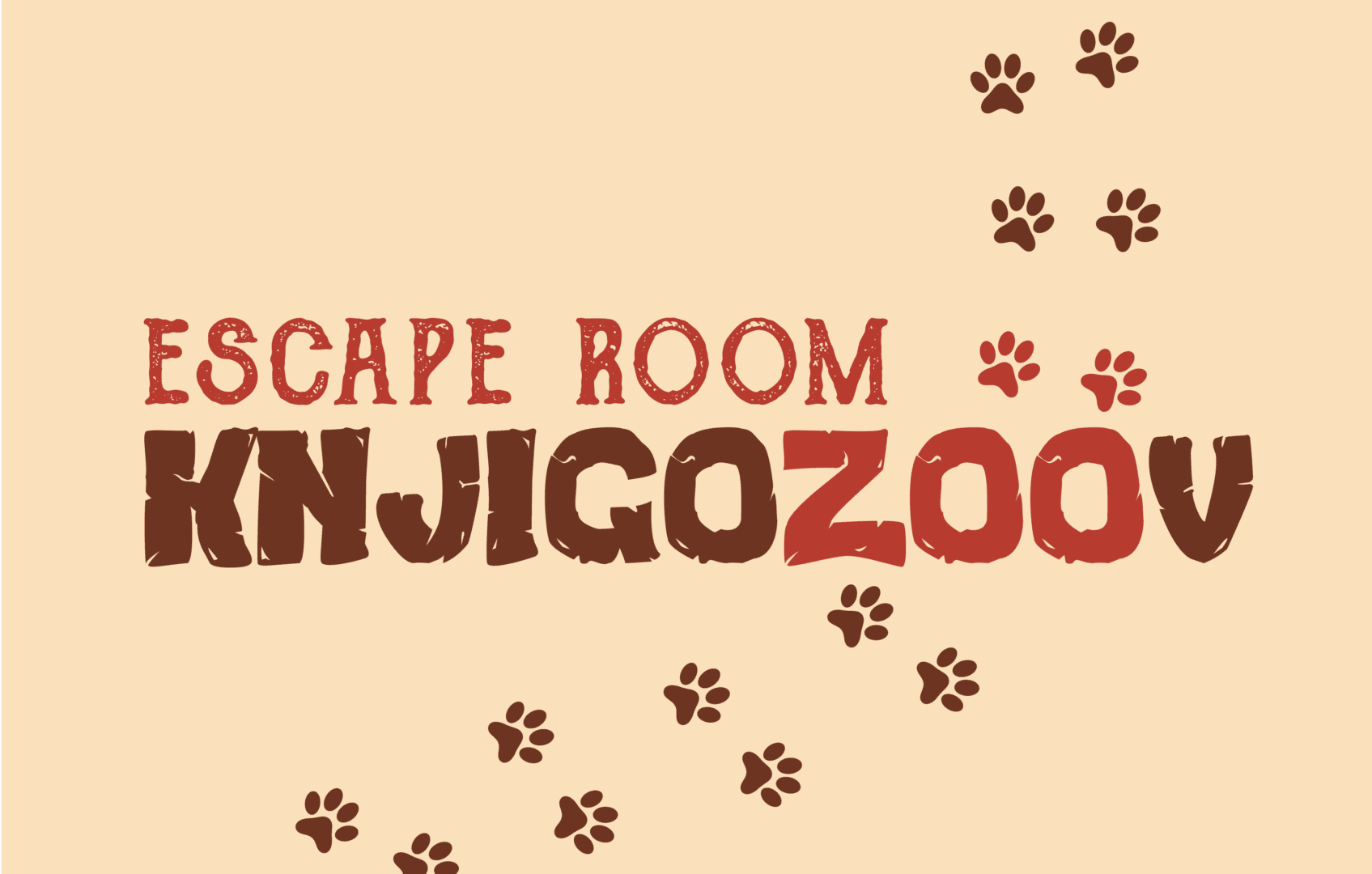 Escape room „KnjigoZOOv“ Vizual za escape room događanje Knjigozoov