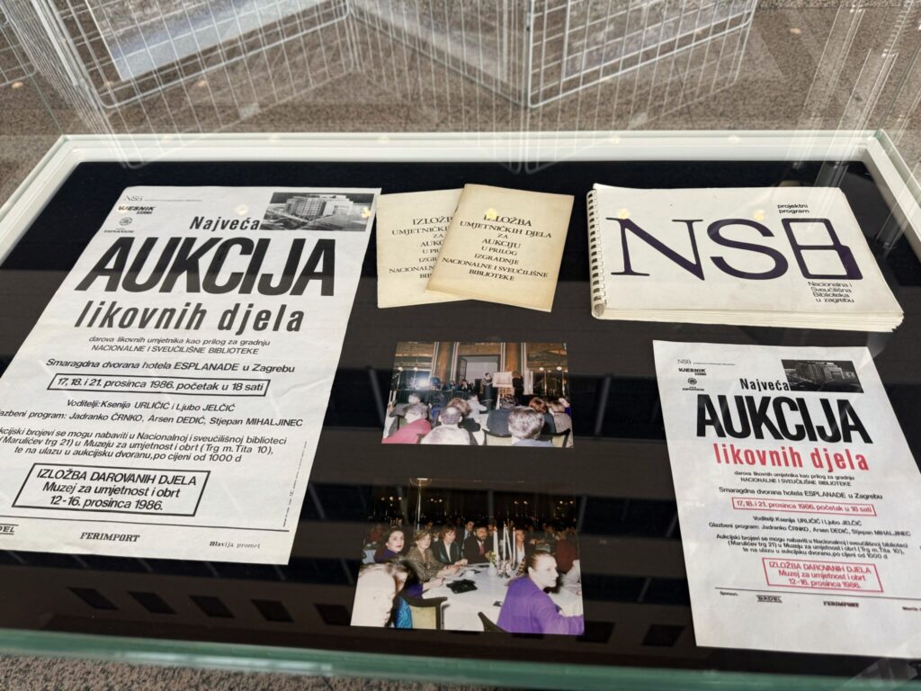Archival material displayed as part of the NSK exhibition marking the 30th anniversary of NSK's relocation to its modern building.