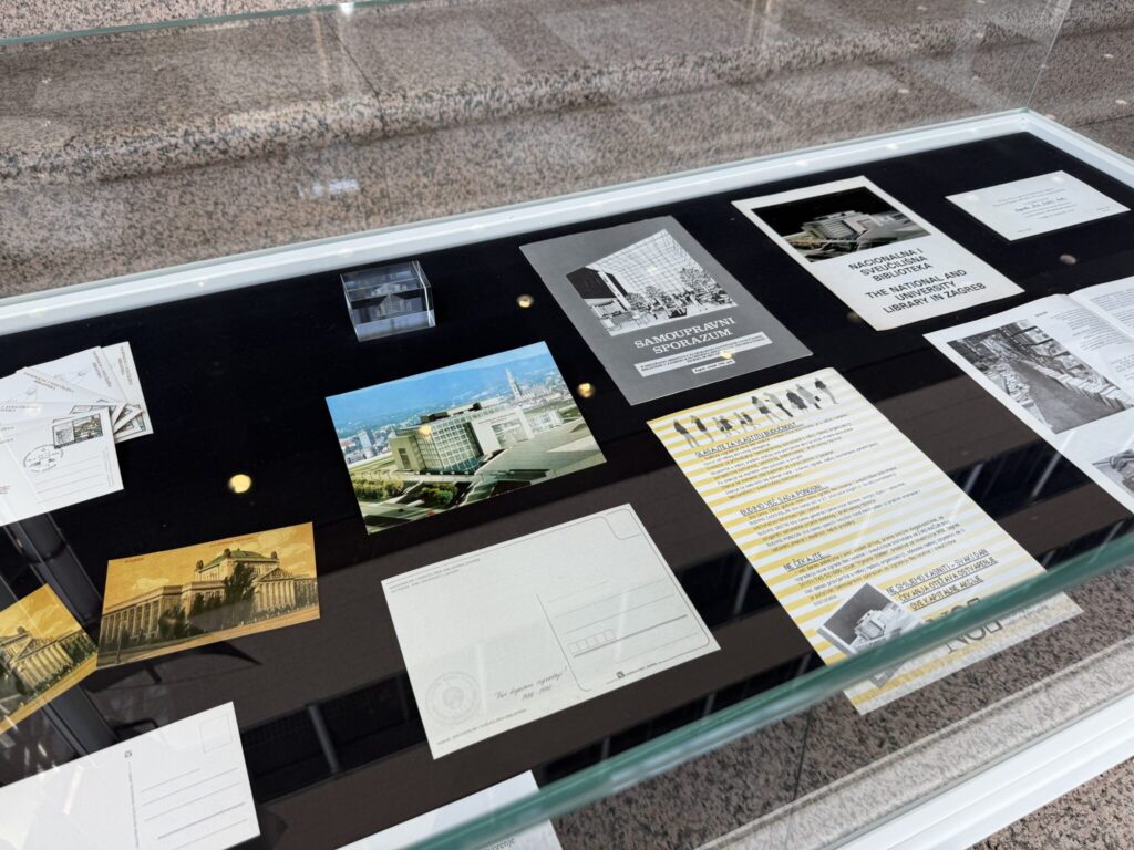 Archival material displayed as part of the NSK exhibition marking the 30th anniversary of NSK's relocation to its modern building.