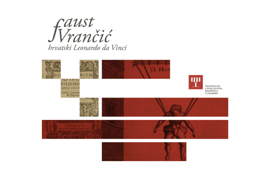 The visual identity of the “Faust Vrančić – the Croatian Leonardo da Vinci” exhibition.