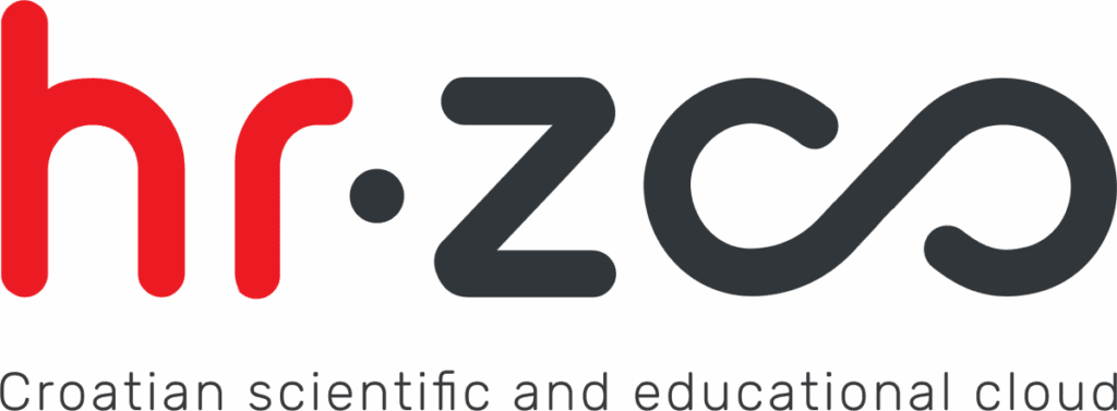 The visual identity of the Croatian Open Science Cloud Initiative (HR-OOZ).