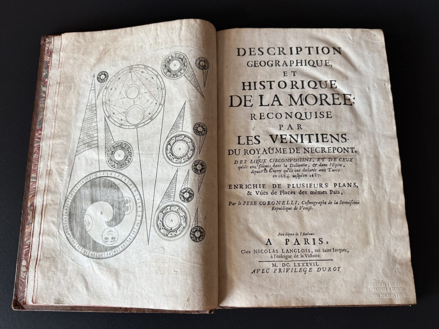 Coronellijev atlas iz 1687. godine. Zbirka zemljovida i atlasa.
