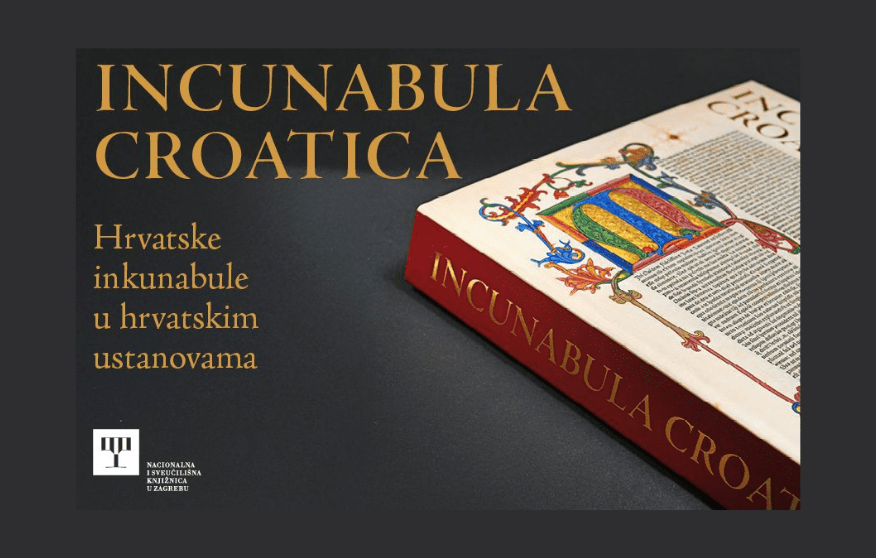 The invitation for the presentation of “Incunabula Croatica”.