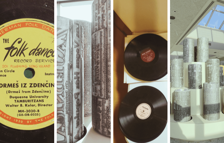 Segments of photographs showing the heritage of Croats in the US.