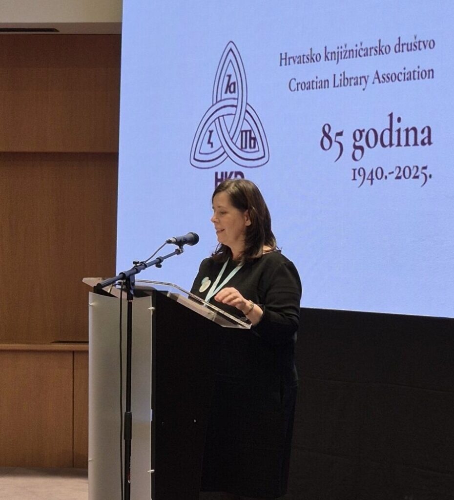 President of he Croatian Library Association Jasenka Pleško.