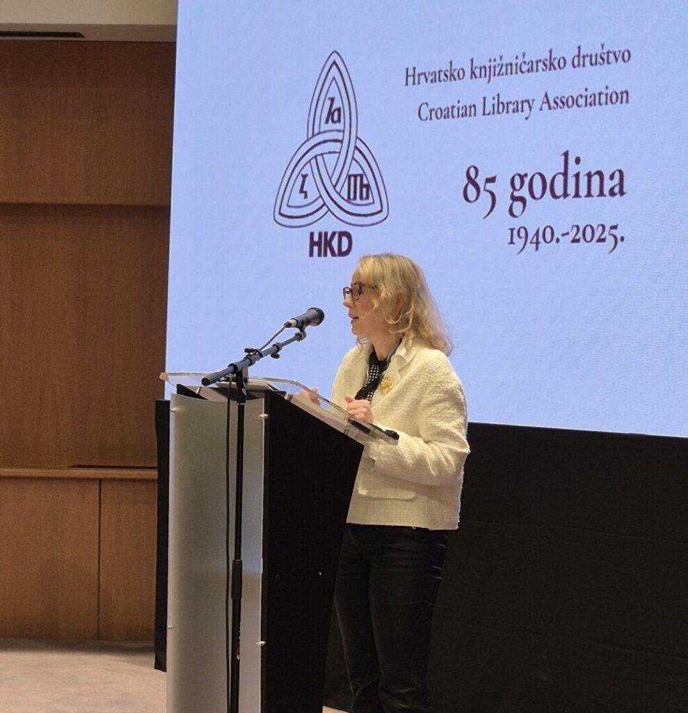 NSK Assistant Director General for University Library Affairs Dr Dijana Machala.