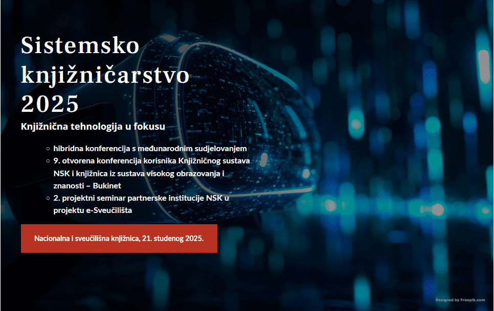 Vizualni identitet konferencije Sistemsko knjižničarstvo 2025.