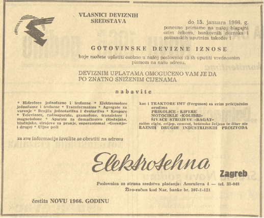 Izvor: Slobodna Dalmacija, 1965., Nacionalna i sveučilišna knjižnica u Zagrebu