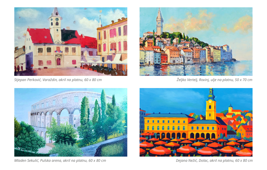 Vizualni identitet međunarodne izložbe umjetnika koji slikaju ustima i nogama „Moja Hrvatska“ -