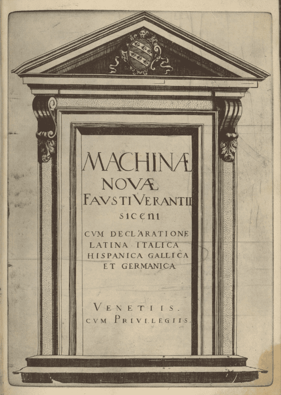 Faust Vrančić, "Machinae novae".