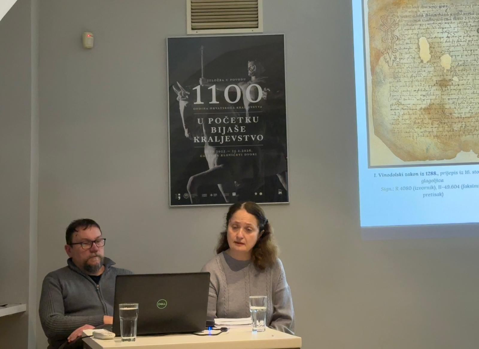 Djelatnici NSK drže predavanje u Klovićevim dvorima