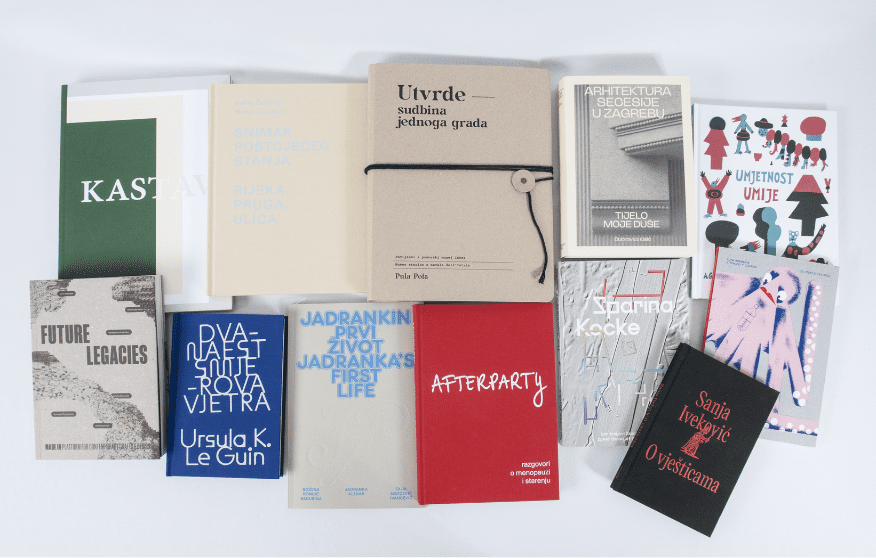 The covers of best designed Croatian books published in 2025.