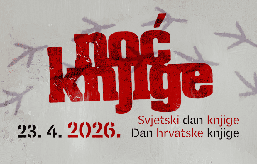 The visual identity of the 2026 Croatian Book Night.