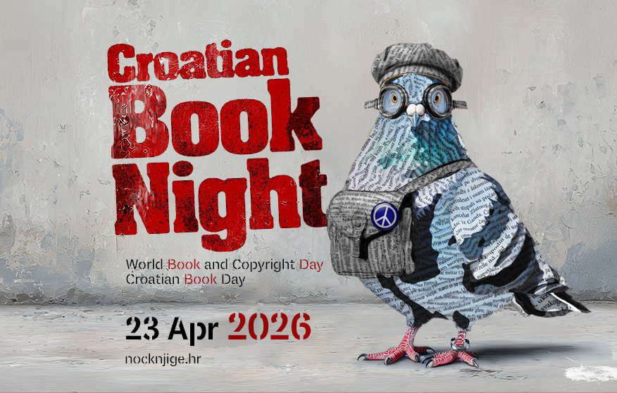 The visual identity of the 2026 Croatian Book Night.