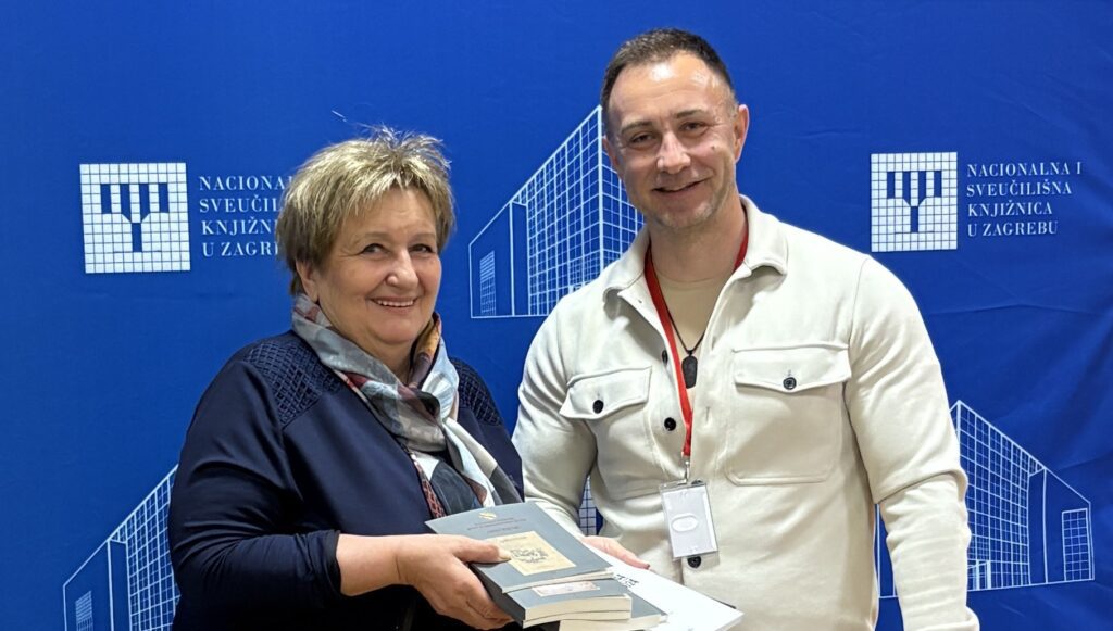 NSK Director General Dr Ivanka Stričević and the Director of North Macedonia’s National and University Library “St Clement of Ohrid” Jovica Nikčevski.