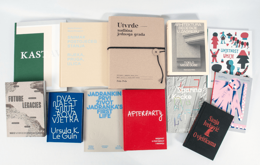 The covers of best designed Croatian books published in 2025.