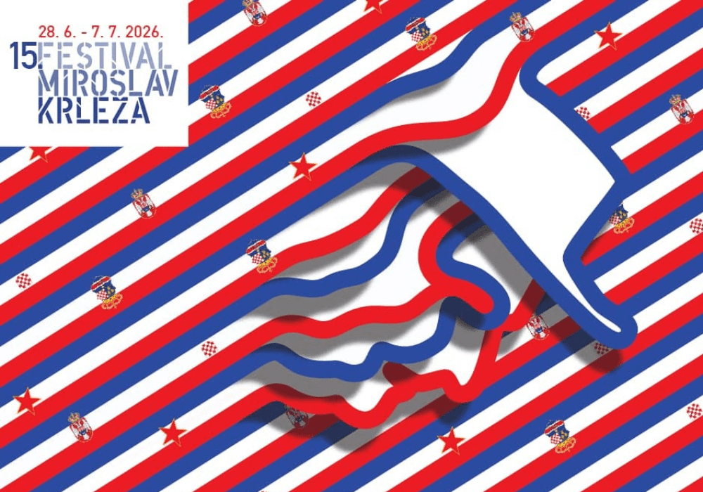 The visual identity of the 2026 Miroslav Krleža Festival.