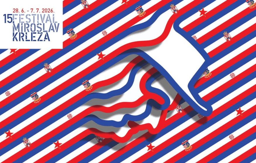 The visual identity of the 2026 Miroslav Krleža Festival.
