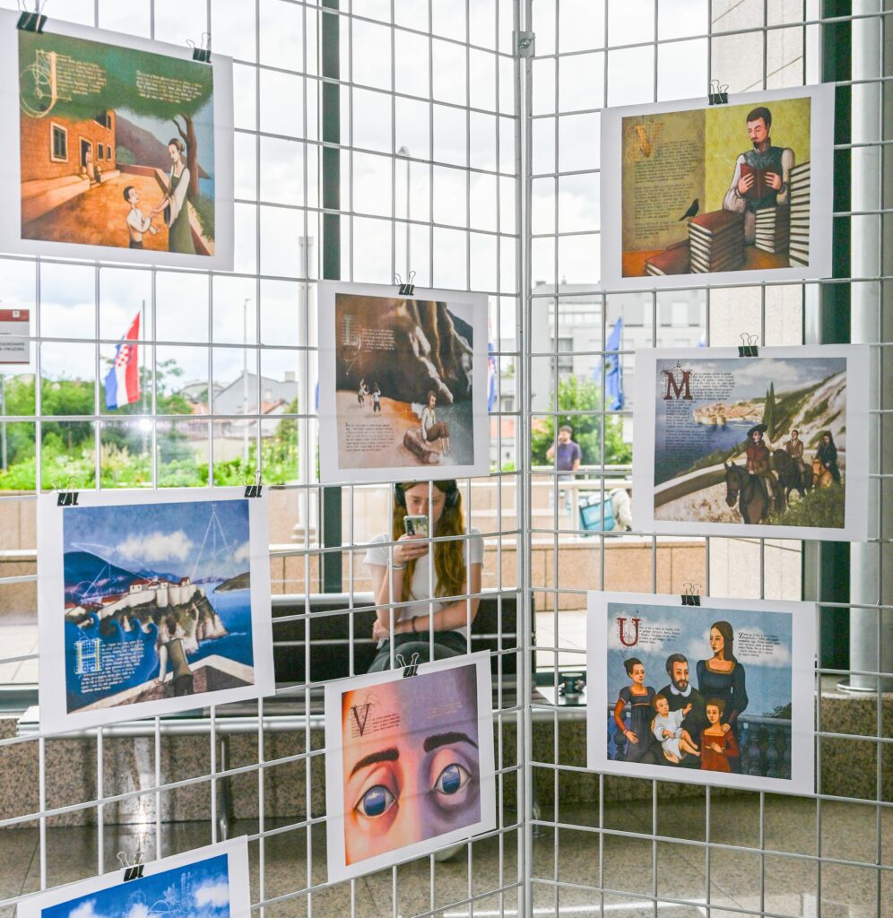 Artwork exhibited as part of the NSK exhibition on Marin Getaldić.