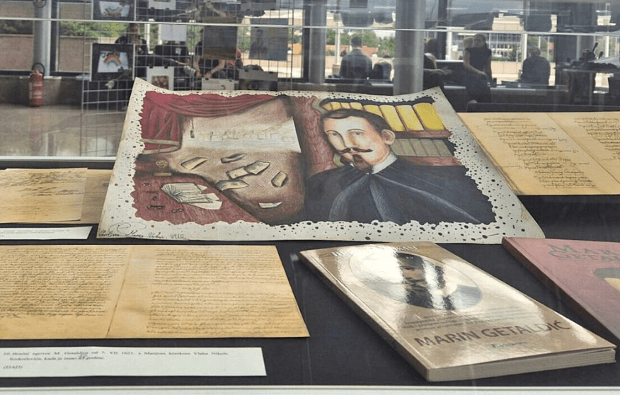 Items exhibited as part of the NSK exhibition on Marin Getaldić.