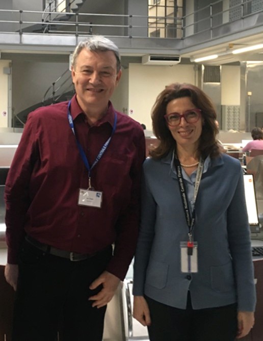 Ivo Tokić and Caterina Guiducci at the National Central Library of Florence.