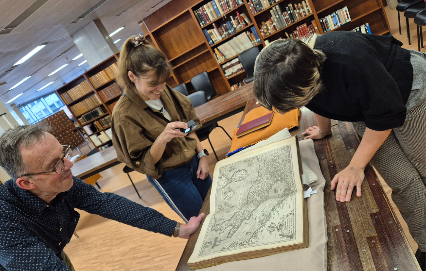 NSK Curator Iva Perinić at the Royal Library of Belgium.