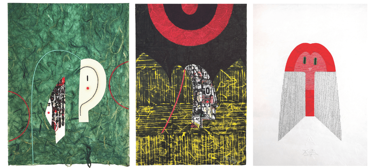 Anton Cetín. “MEDITATION ON EXISTENCE” (2024), “UNIVERSE DISTURBED II 2” (2024) and “LET’S GO...,” (2026).